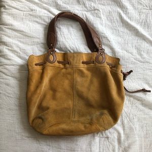 Vintage Inspired Suede Lucky Brand Hobo Bag
